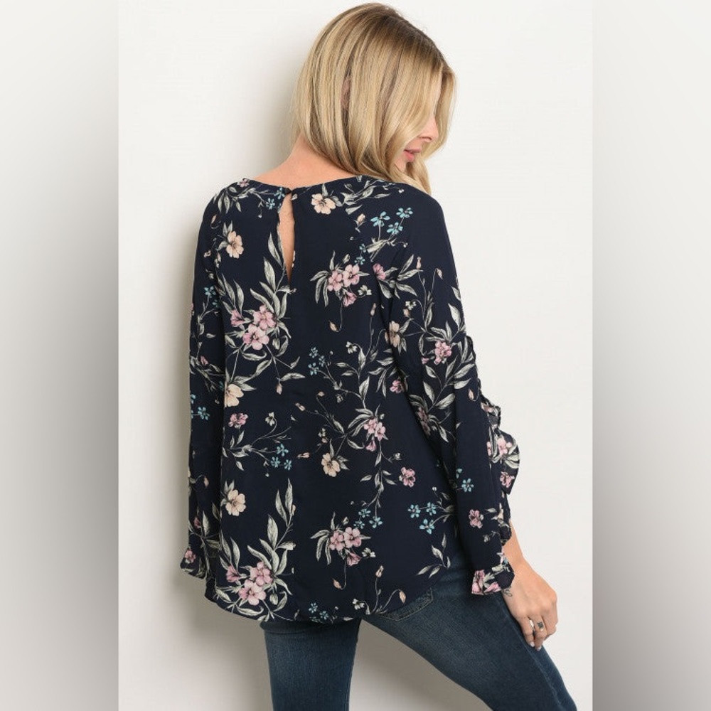 Love Riche Navy Top - Picture 2 of 2
